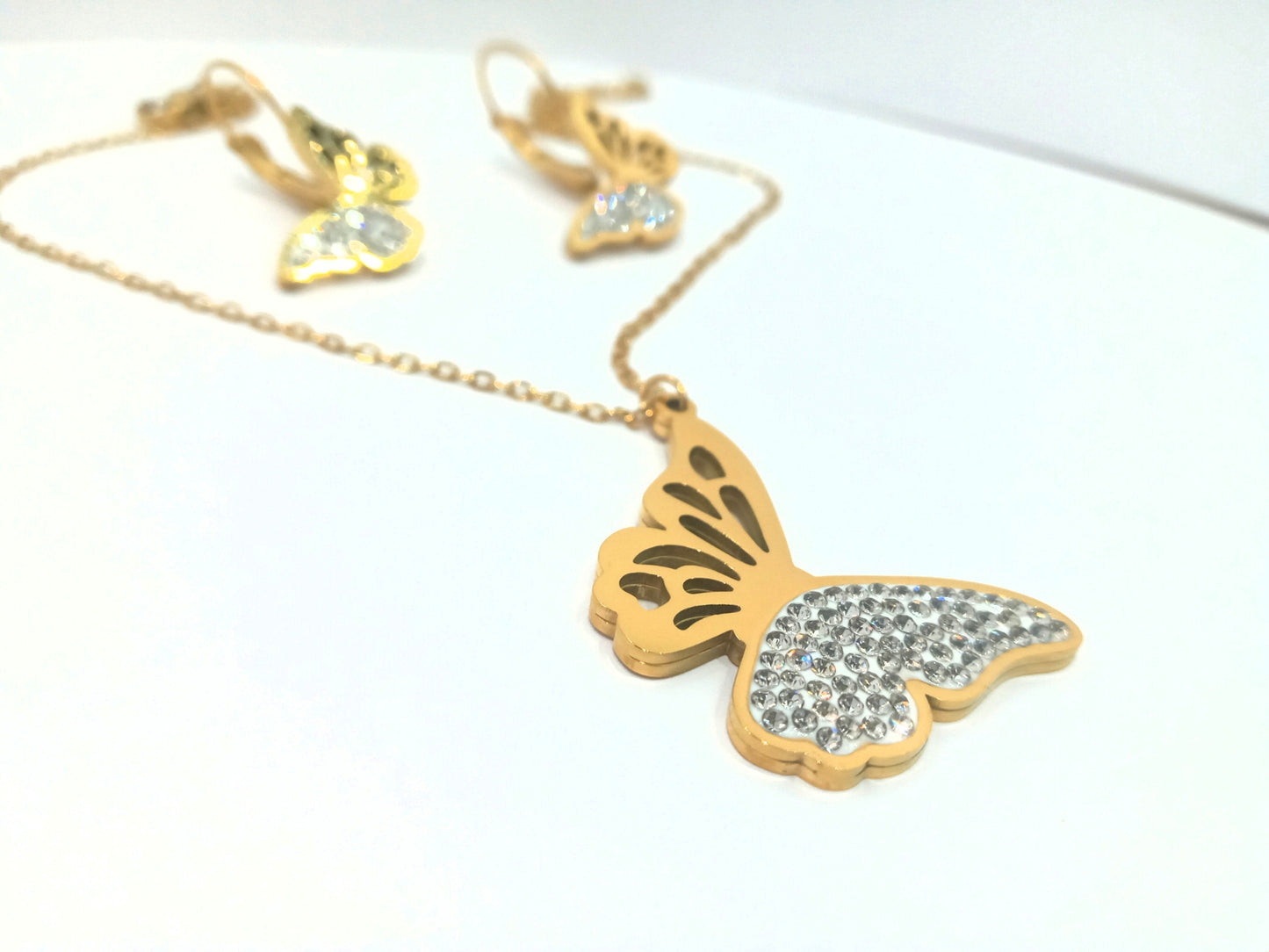 Butterfly Pendant Set