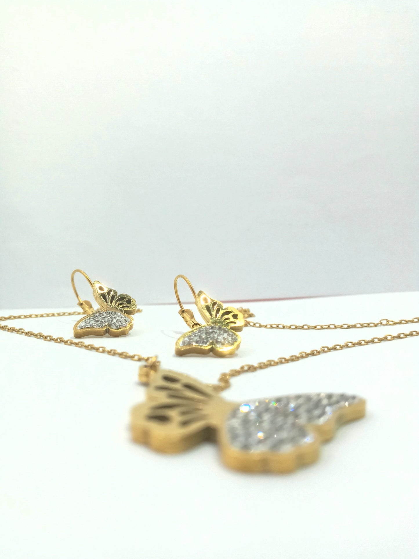 Butterfly Pendant Set