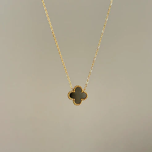 Two Sided Black And White Vancleef Necklace