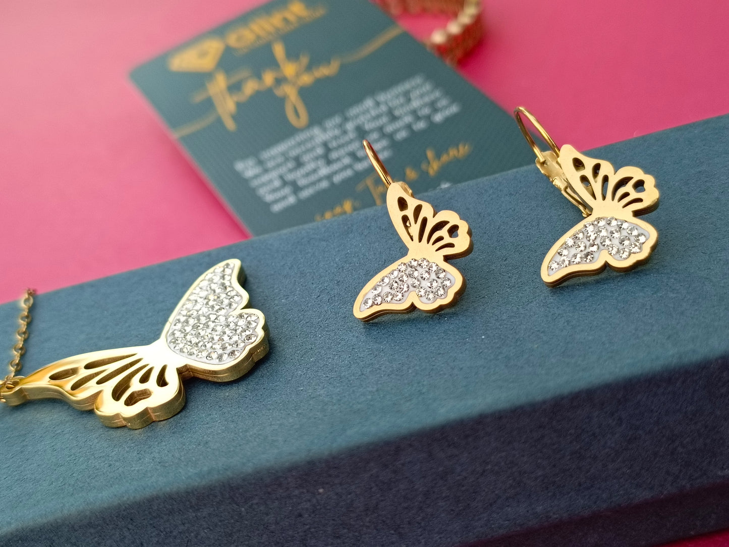 Butterfly pendent Set (11)