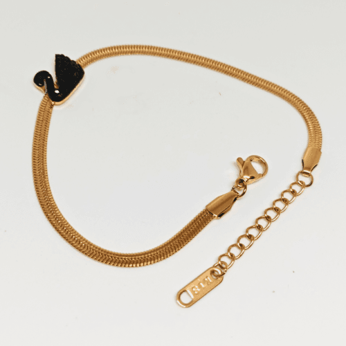 Black Swan Chain Bracelet