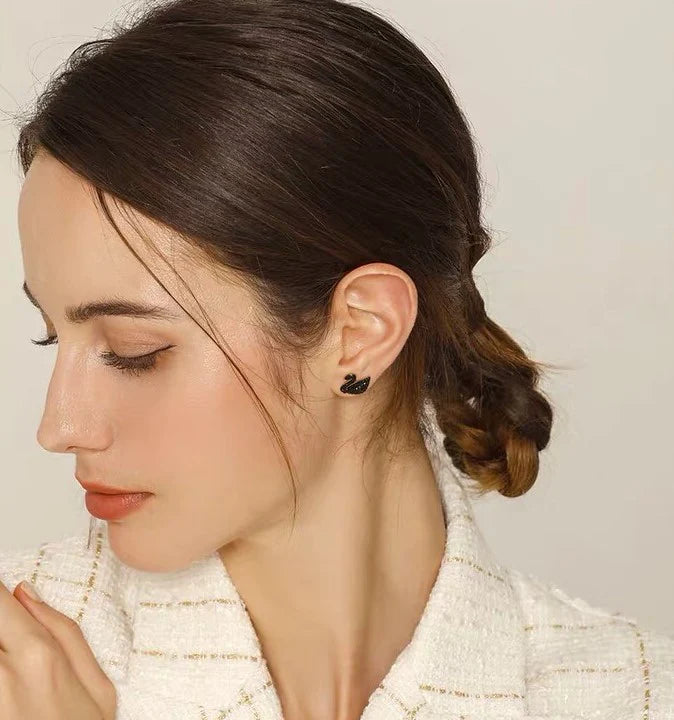 Black Swan Earrings