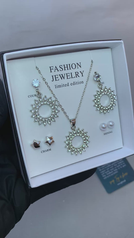 Silver Fashion jewelry Set