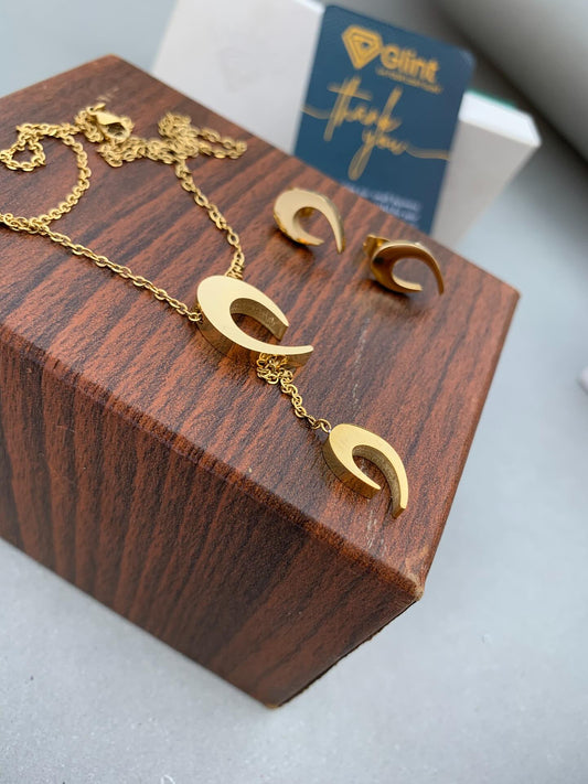 Crescent moon shap Set | Stainless steel