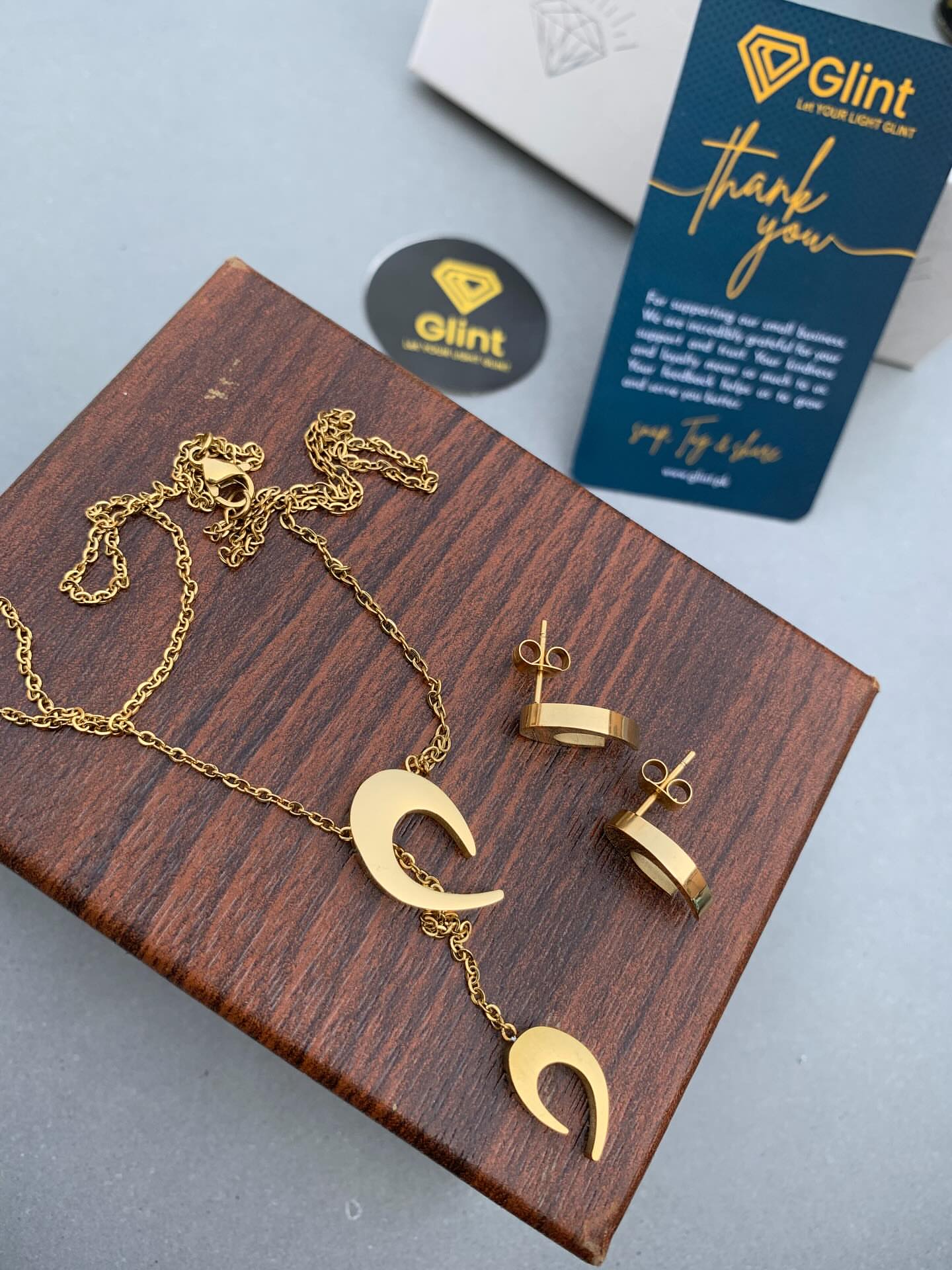 Crescent moon shap Set | Stainless steel