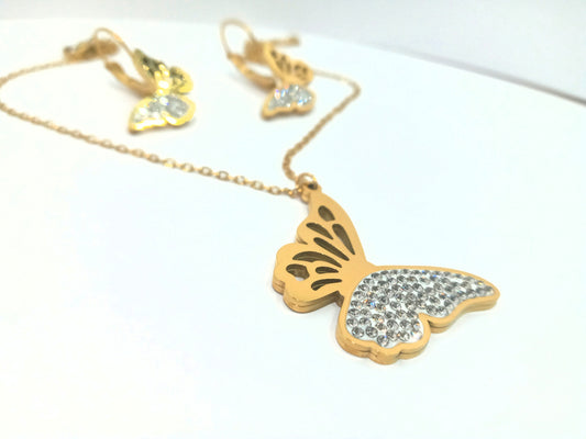 Butterfly Pendant Set