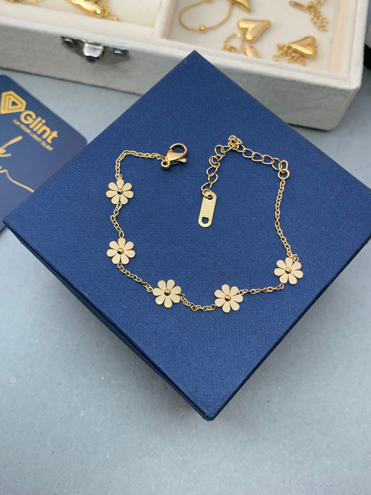 Flower Bracelet | Stainless Steel