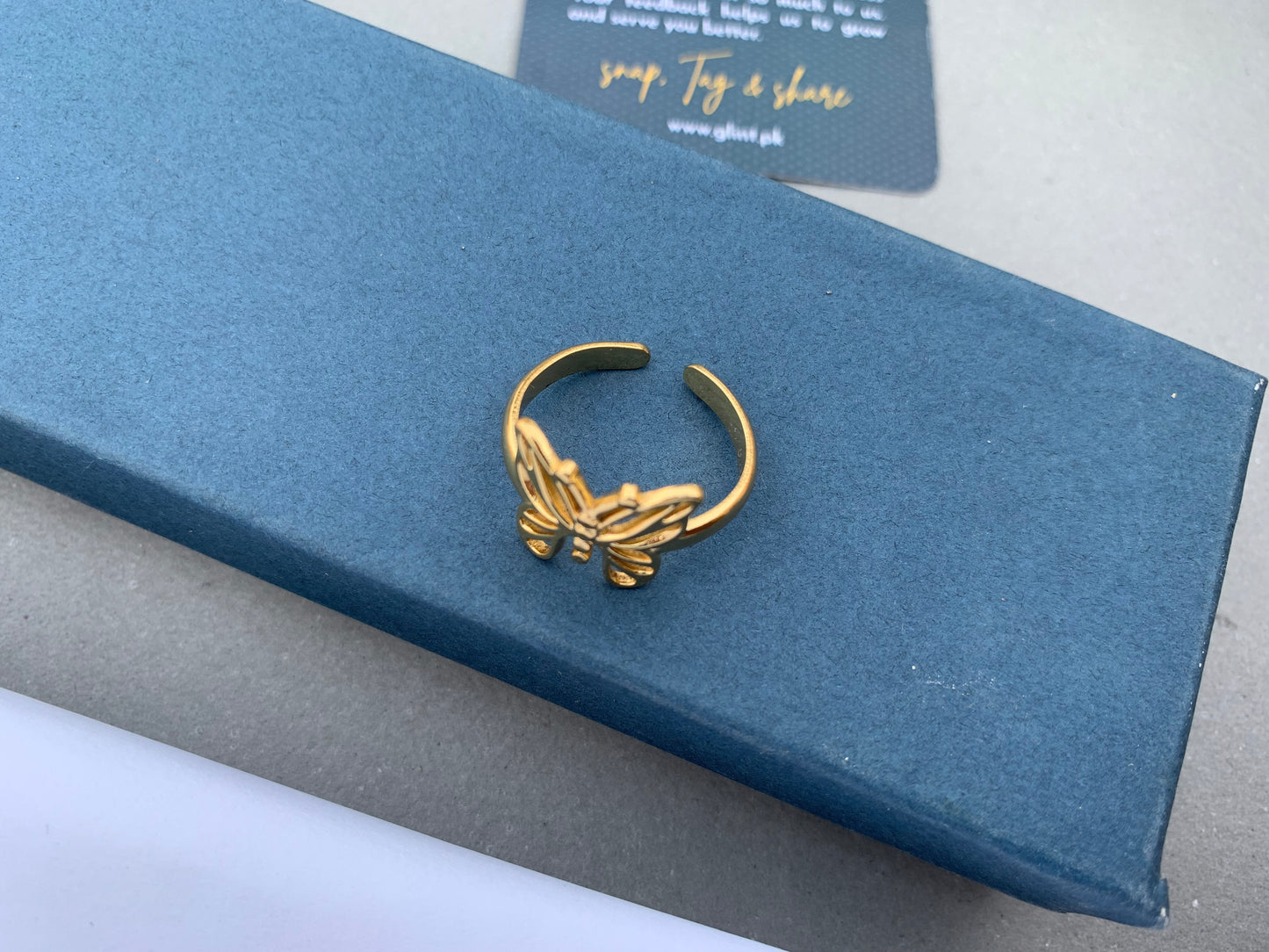 Simple Butterfly Ring✨