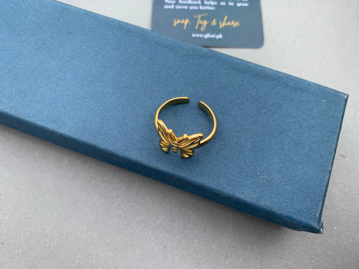 Simple Butterfly Ring✨