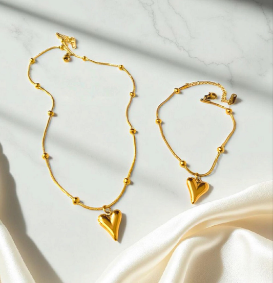 Premium Heart Bracelet+Pendant