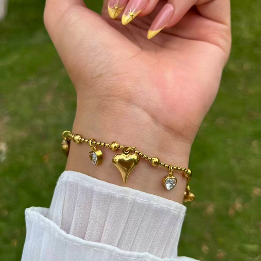 Heart Charm bracelet