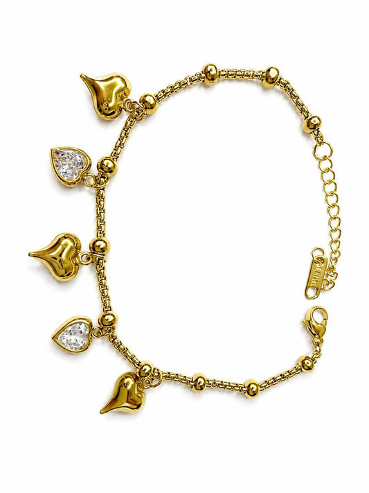 Heart Charm bracelet