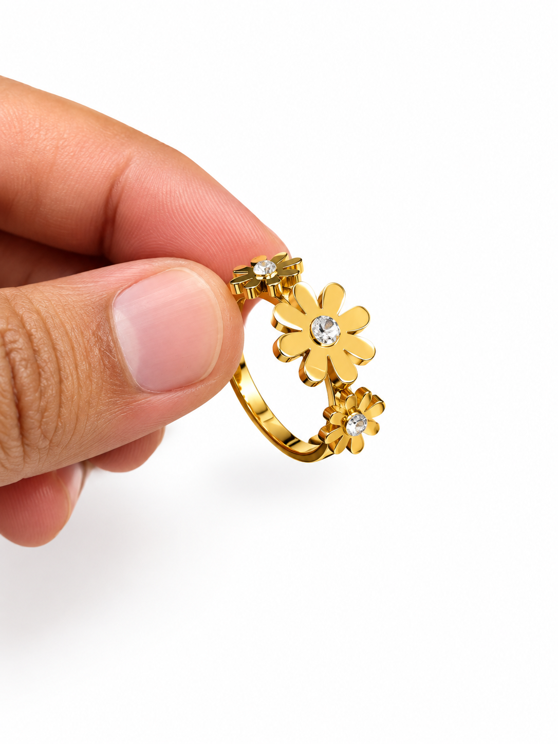 3 flowers ring