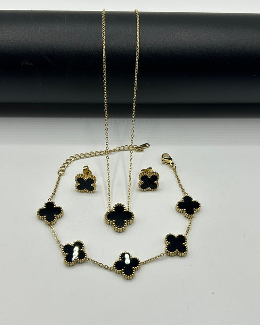 New Imported Stainless Steel Full Set Black, White