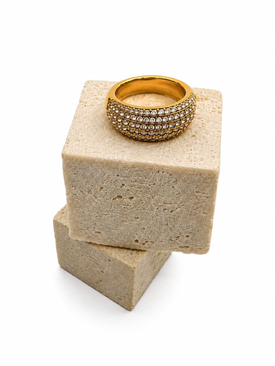 Full Zircon Pave Ring