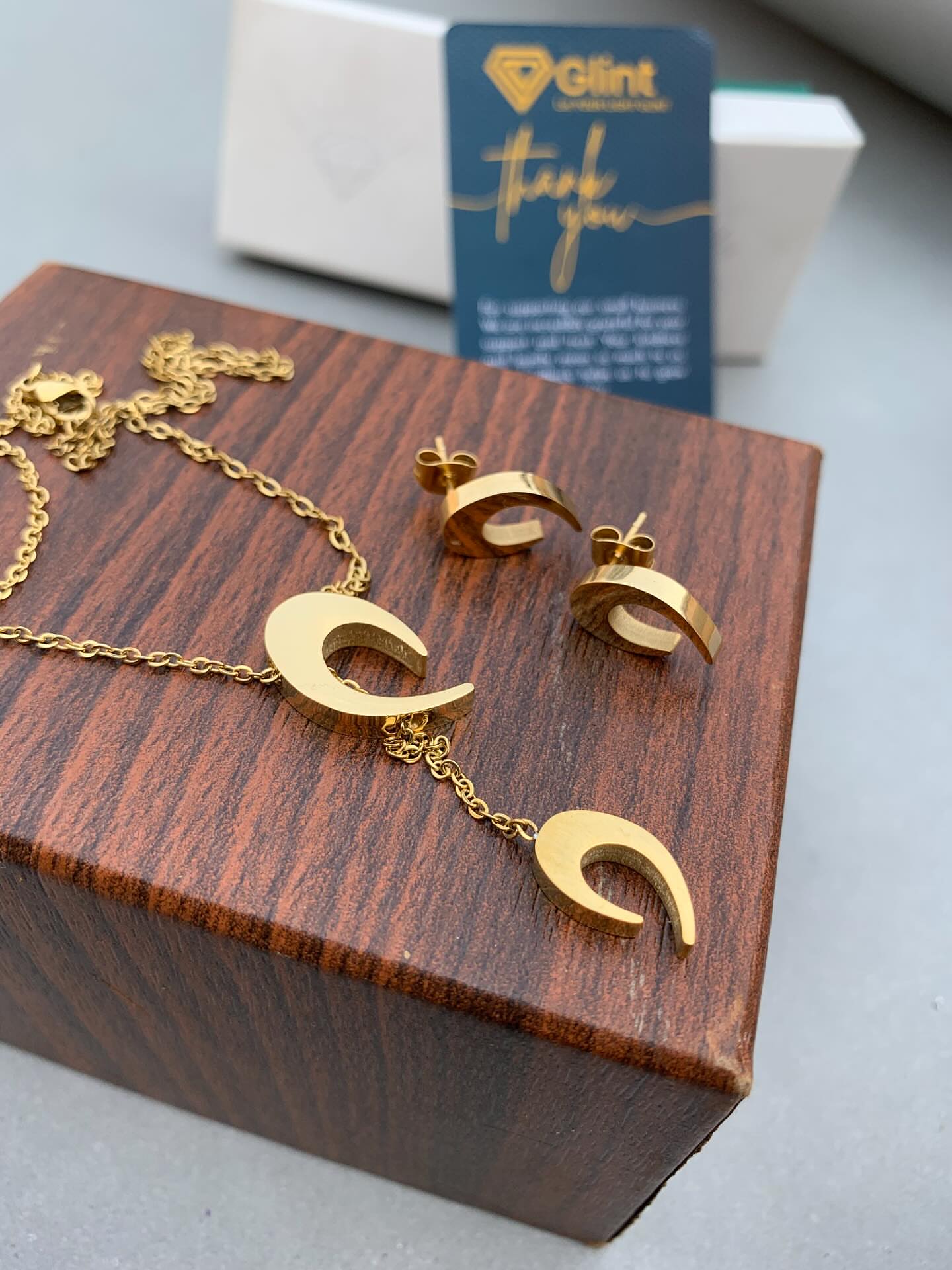 Crescent moon shap Set | Stainless steel