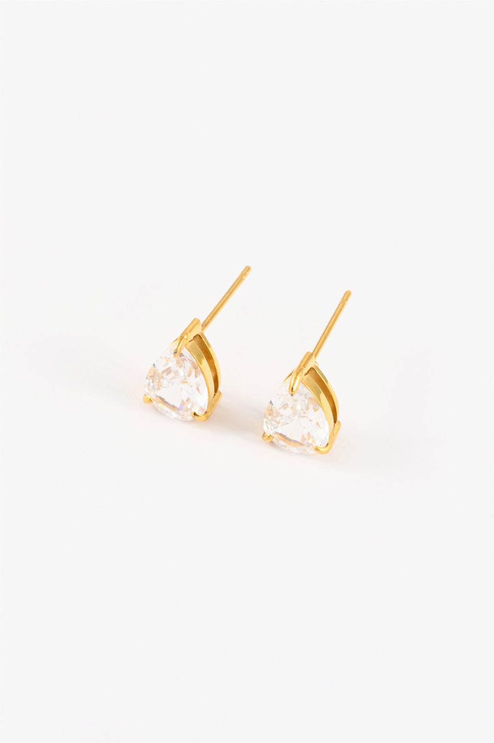 Pear Shape Stud Earrings