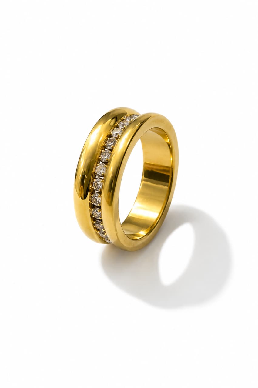 Crystal Groove Ring