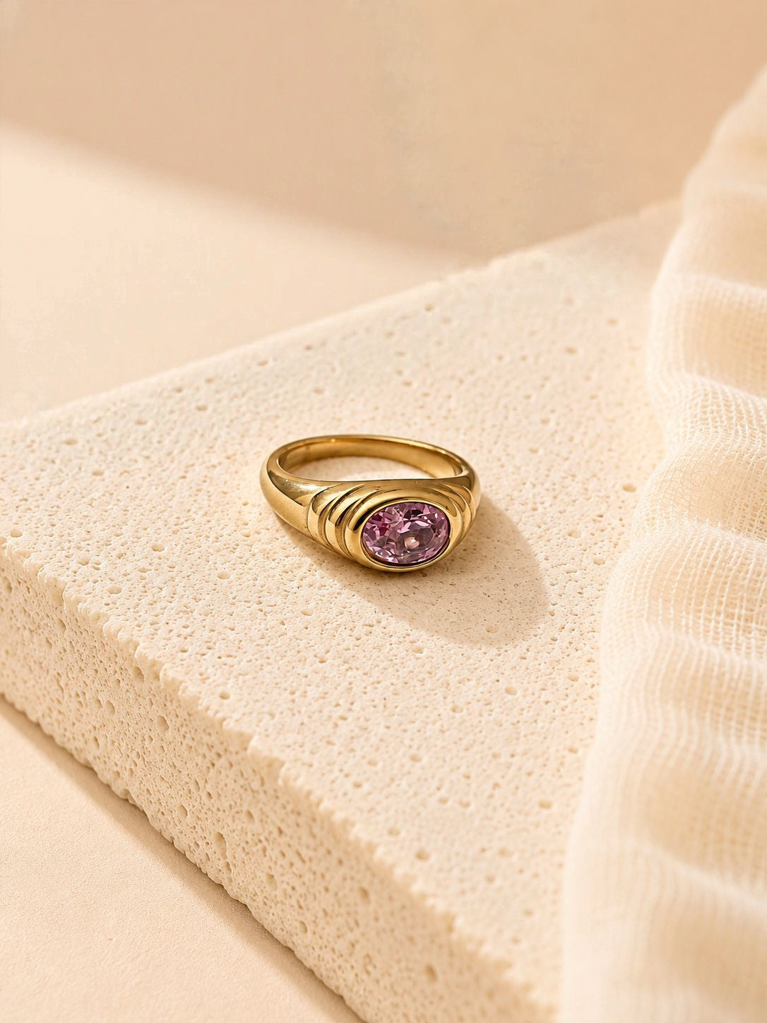 Lavender Sapphire Ring