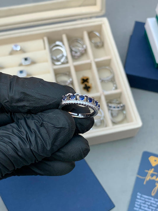 Blue zercon Ring