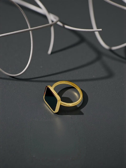 Square style Black-Ring