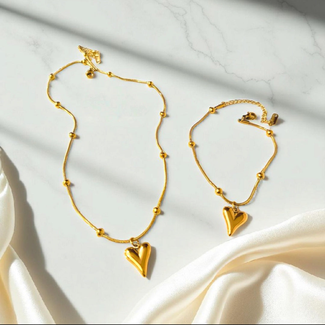 Premium Heart Bracelet+Pendant